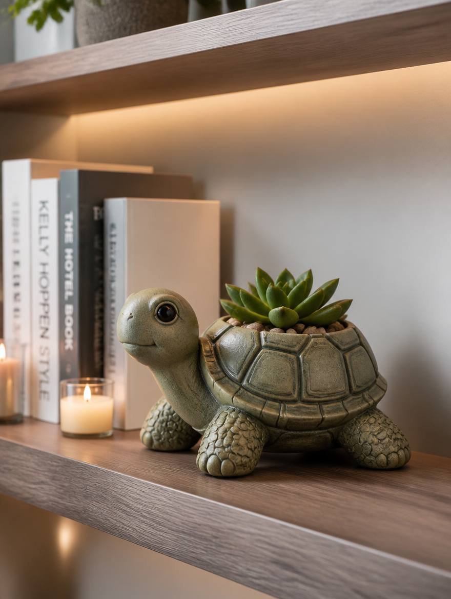Garden Turtle Succulent Pot lifestyle photo 3