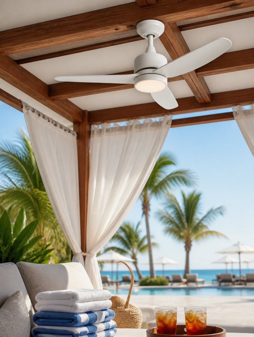 WESTMERE BreezeCamp Portable Fan poolside