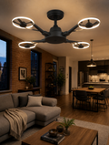 WESTMERE AeroDrone Ceiling Fan Light in modern living room