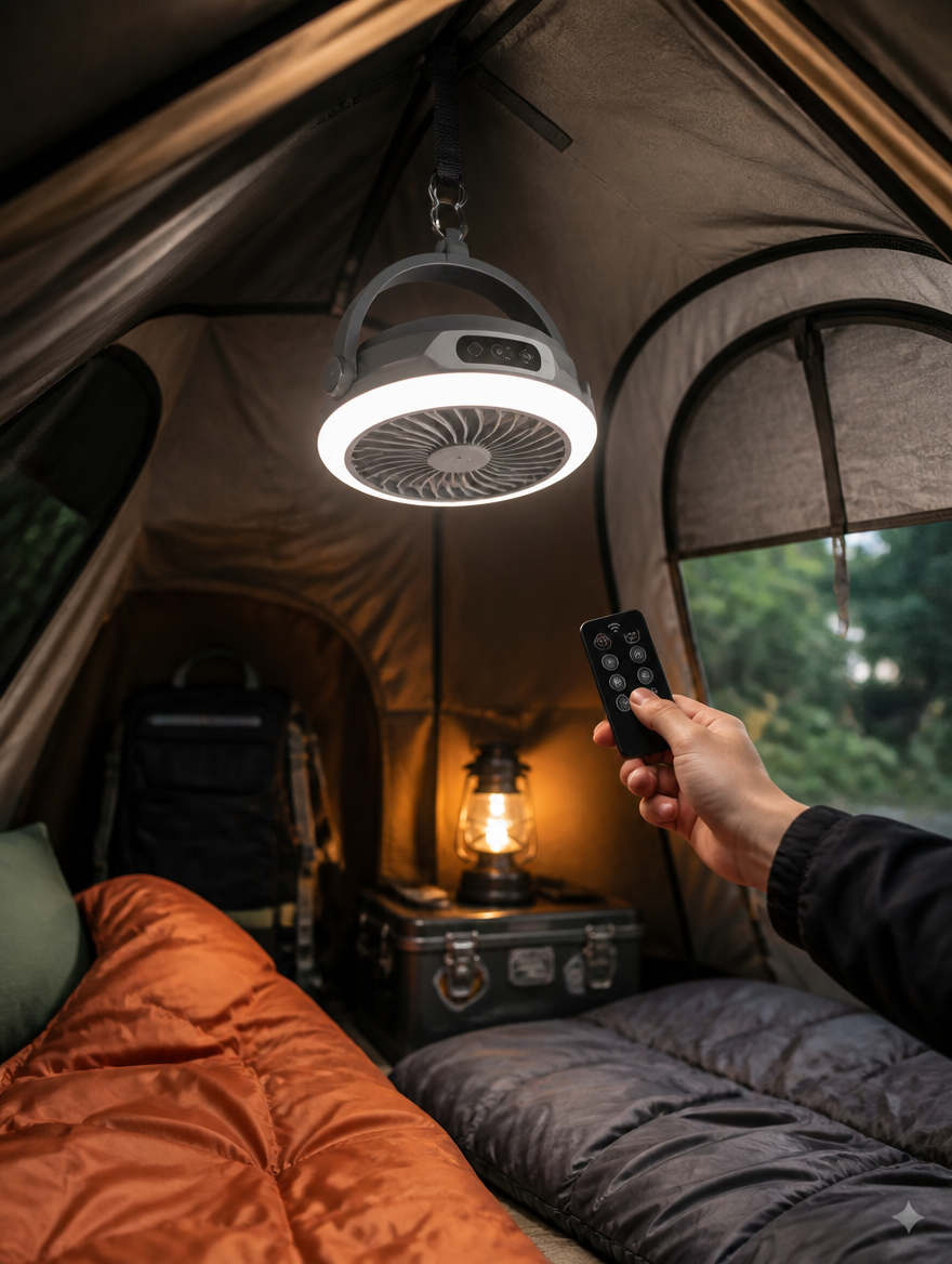 WESTMERE BreezeCamp Portable Fan outdoors