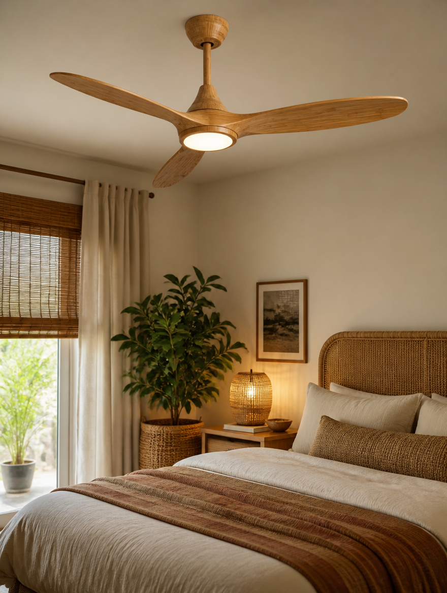 WESTMERE StealthAir Enclosed Fan Light in bedroom