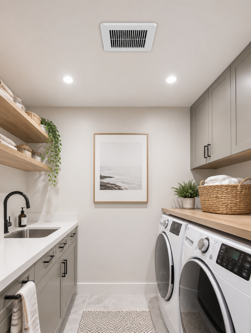WESTMERE VentPro Exhaust Fan in laundry room