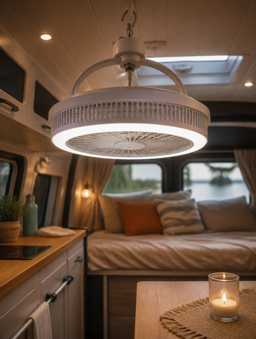 WESTMERE BreezeCamp Portable Fan in RV