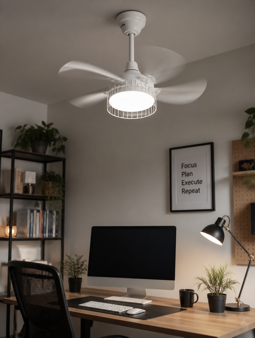 WESTMERE SocketBreeze E27 Fan Light in office