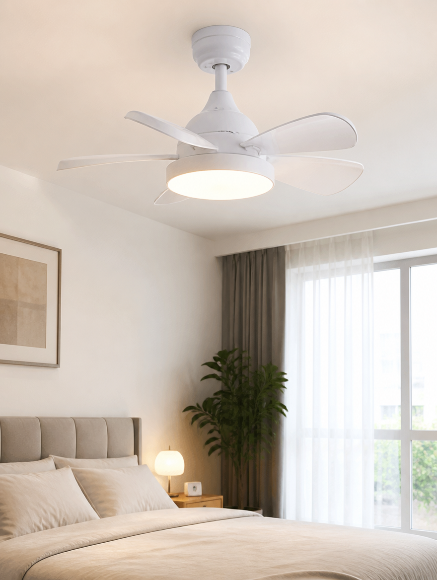 WESTMERE SocketBreeze E27 Fan Light in bedroom