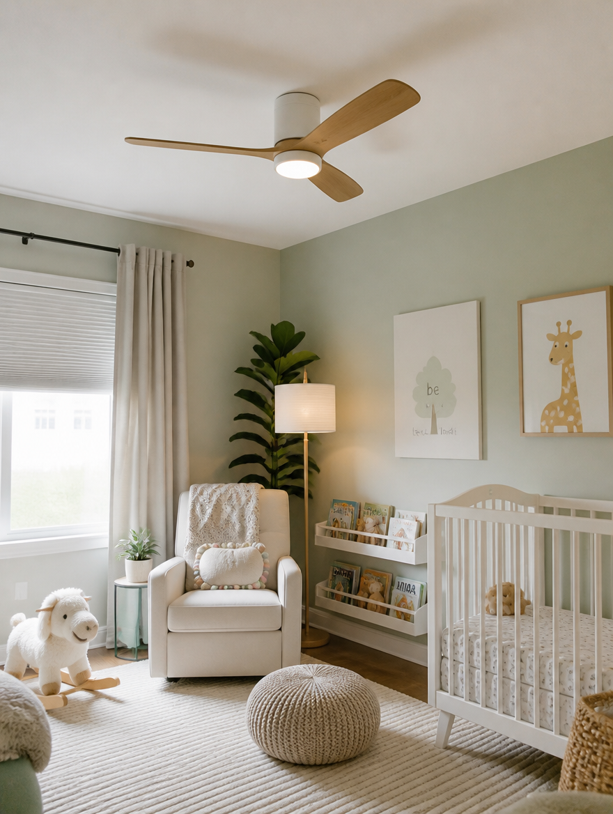 WESTMERE SlimLine Low-Profile Fan in children's room