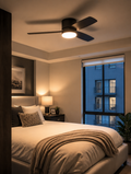 WESTMERE SlimLine Low-Profile Fan in apartment bedroom