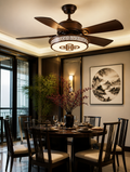 WESTMERE ZenBreeze Decorative Fan Light in a dining room