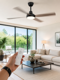 WESTMERE SocketBreeze E27 Fan Light in bright living room