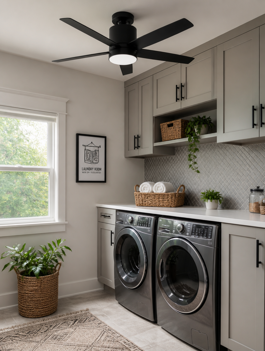 WESTMERE AirFlow Ceiling Fan Light in dining area