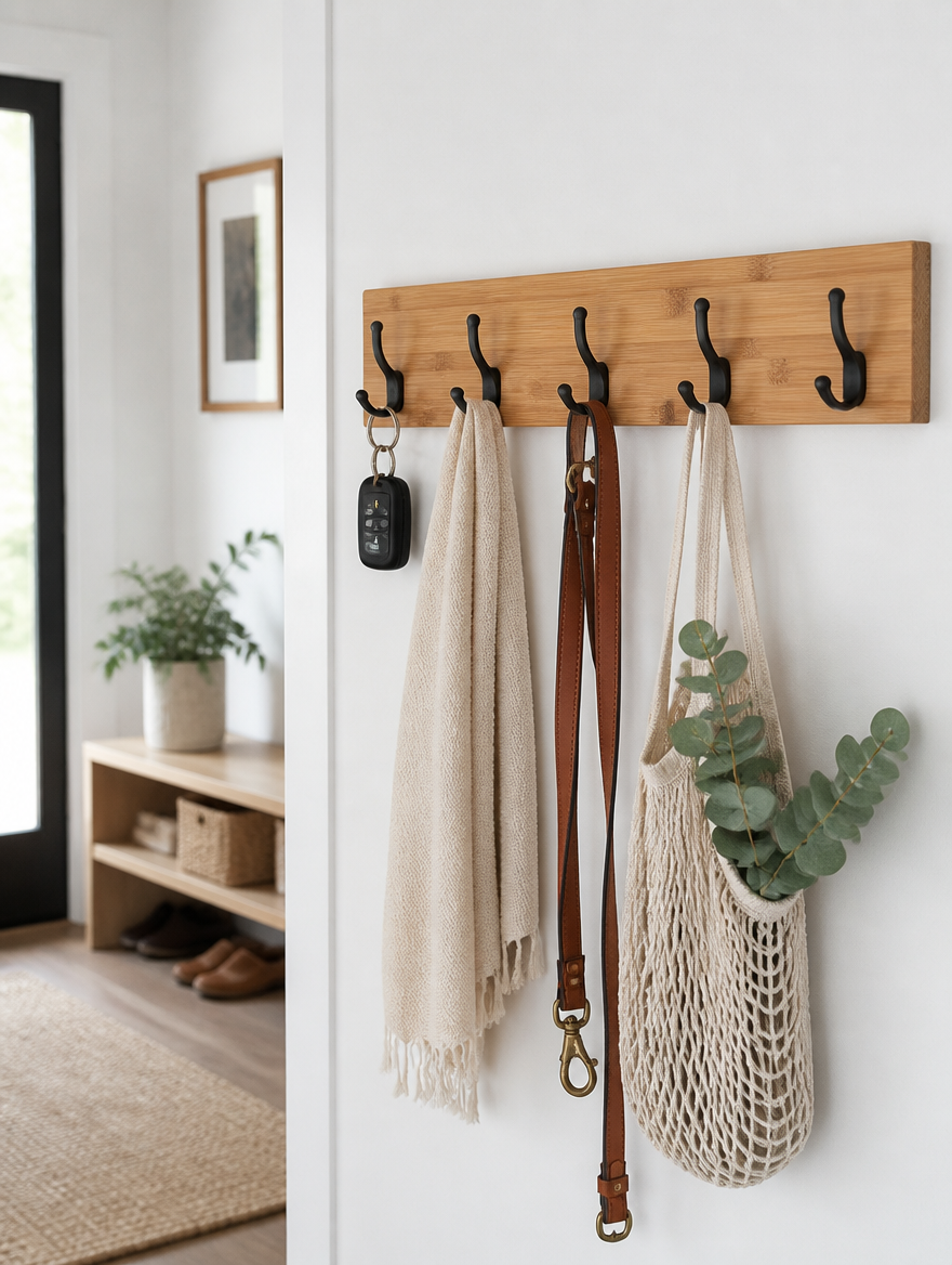 WESTMERE BambooHook Key Organizer with keys hanging