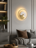 WESTMERE OrbitGlow Designer Wall Lamp in living room