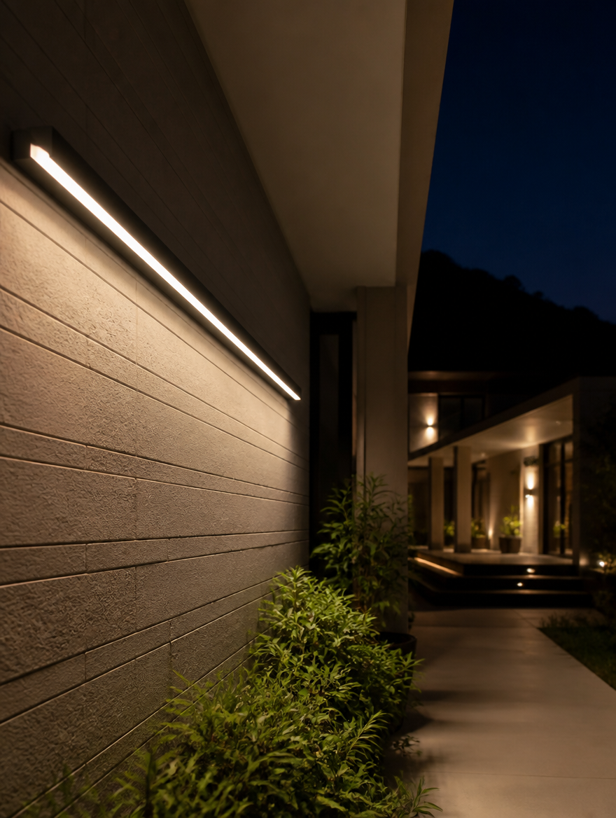 Modern IP65 LED Long Wall Lamp - Sleek hallway lighting