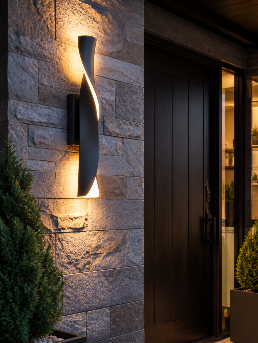 BRIGHT Creative Outdoor Wall Sconce - Front door entryway