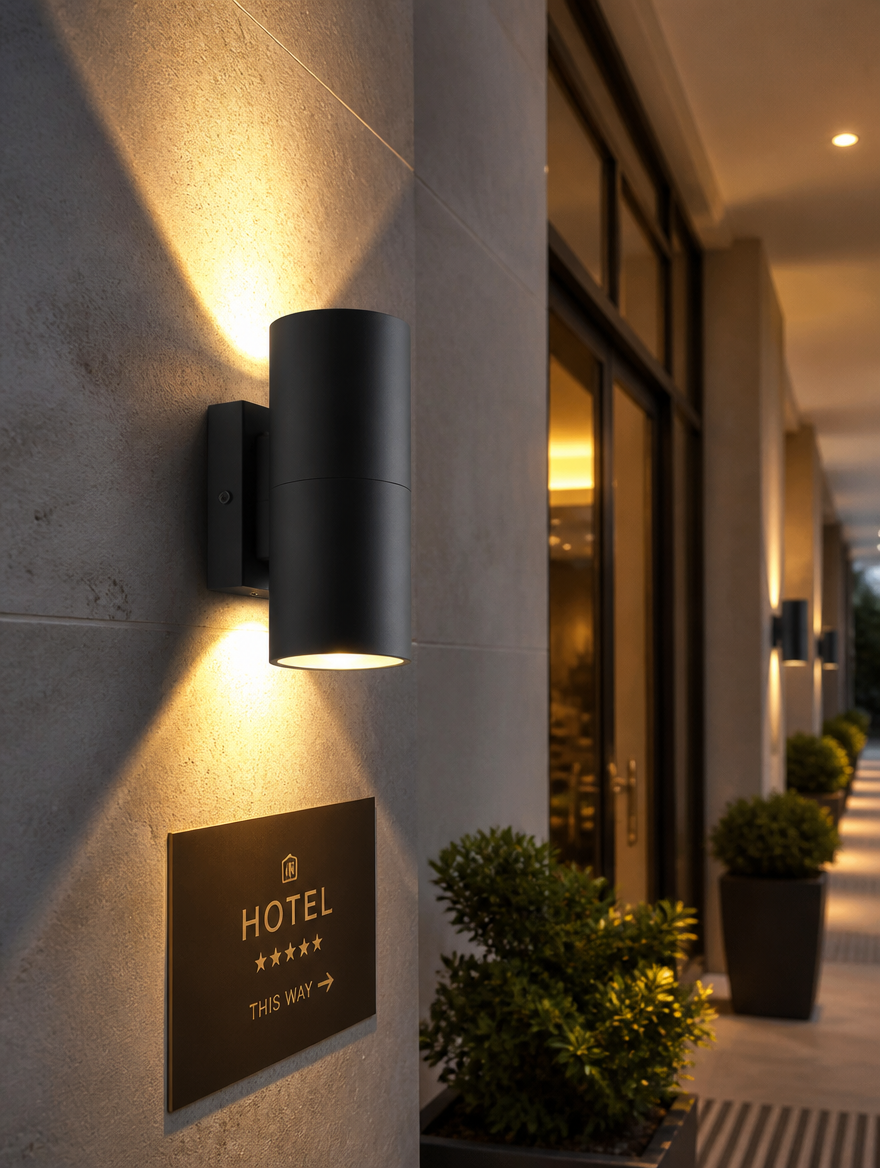 Aluminum Strip LED Wall Light accent lighting in living room