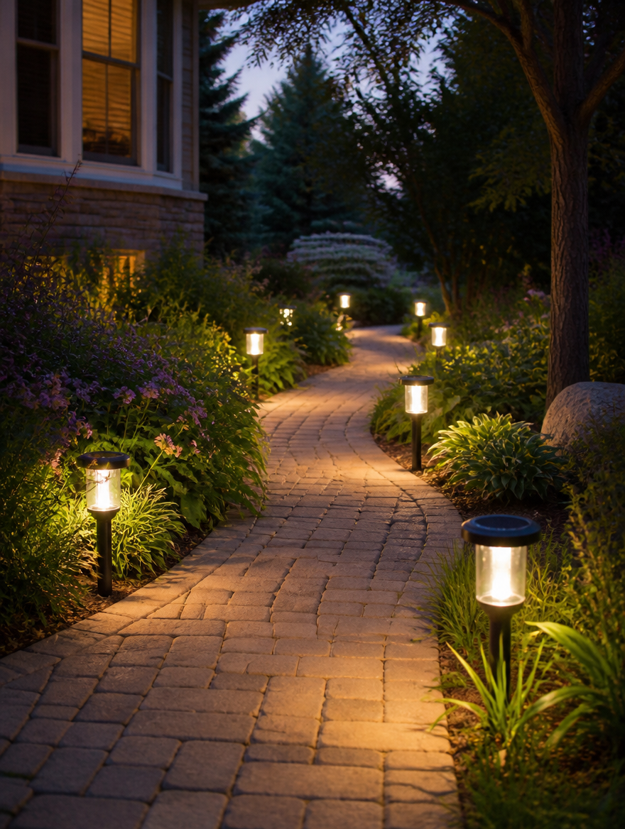 TrailBeam Solar Path Light garden walkway