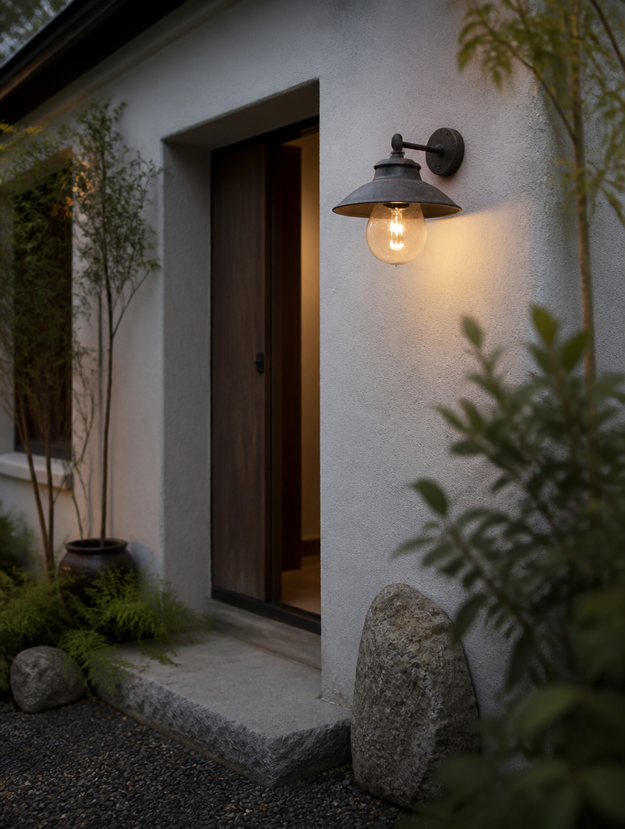 ZenStone Wabi Sabi Wall Lamp close-up