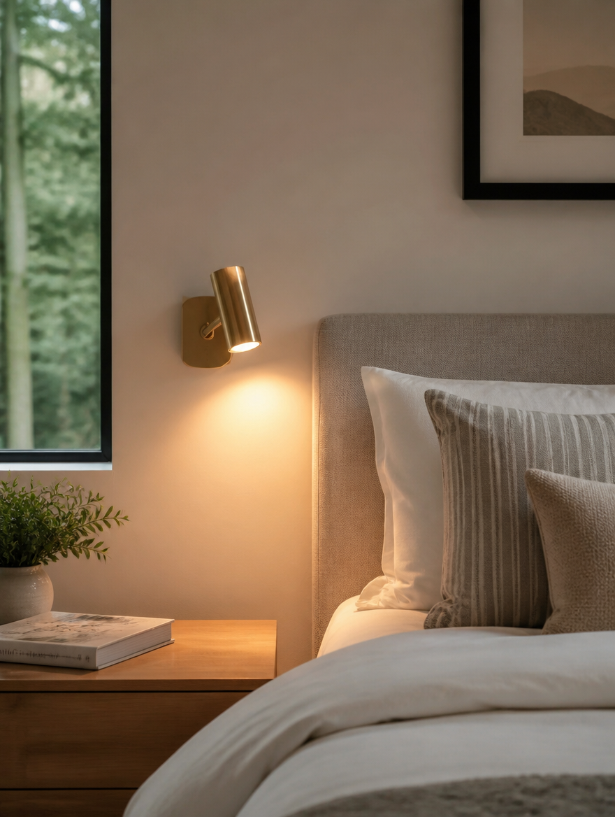 MagMount Rechargeable Wall Sconce in hallway