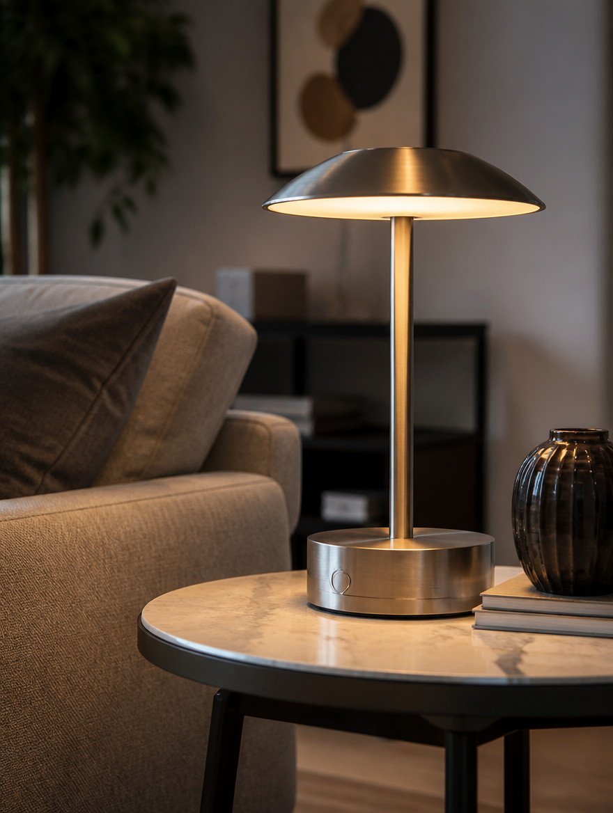 LuxTouch LED Table Lamp in living room