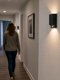 LumiSense Motion Wall Sconce in hallway