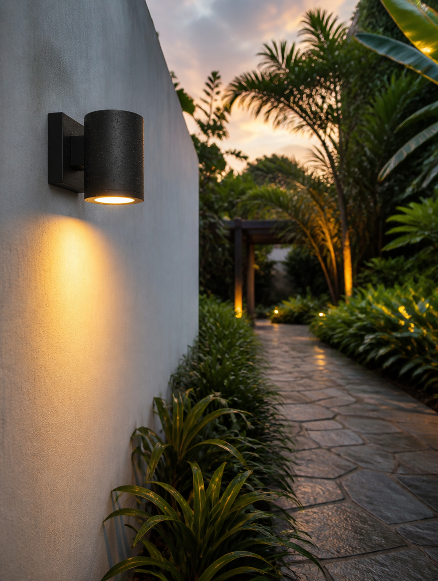 ArmorGlow IP65 LED Outdoor Wall Lamp garden pathway