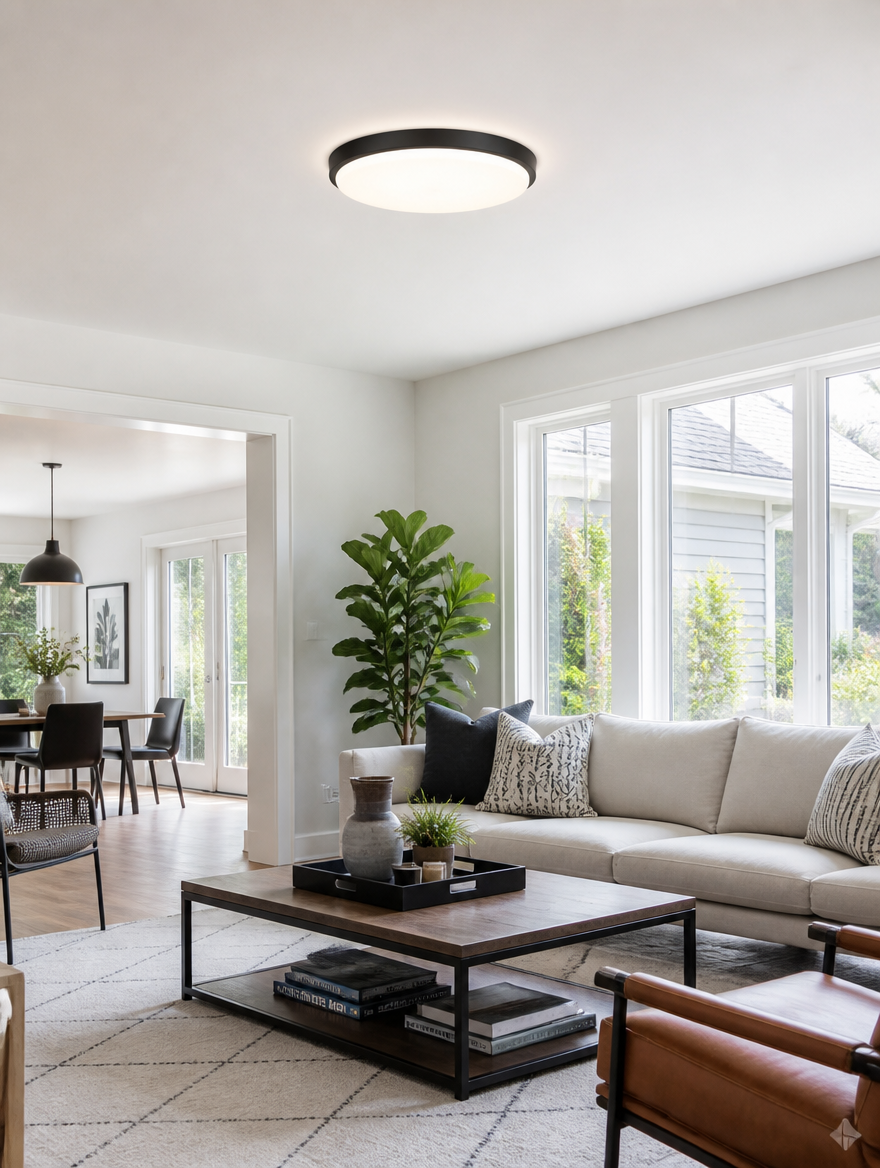 NordicVault LED Ceiling Light in living room