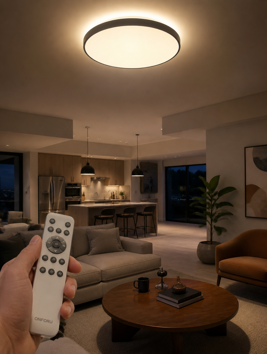 NordicVault LED Ceiling Light evening ambiance