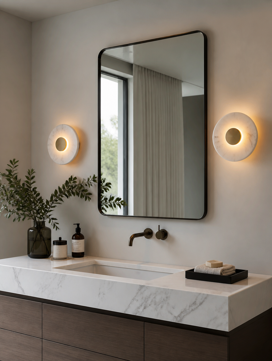 MarbleRing Nordic LED Wall Sconce close-up detail