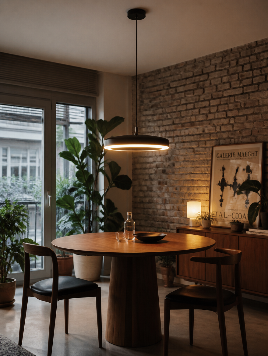 VortexGlow Nordic LED Pendant over dining table