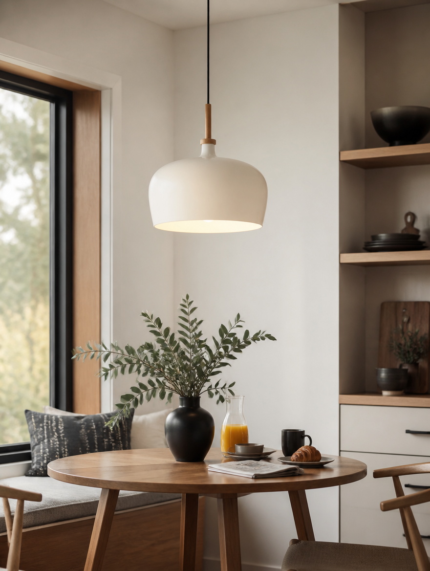 VortexGlow Pendant Light in breakfast nook