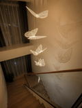 PapillonGlow Butterfly Pendant in stairwell