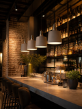 AuraLine Nordic LED Dining Pendant Chandelier in modern restaurant bar