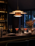 NordicLine Linear LED Restaurant Pendant over bar table