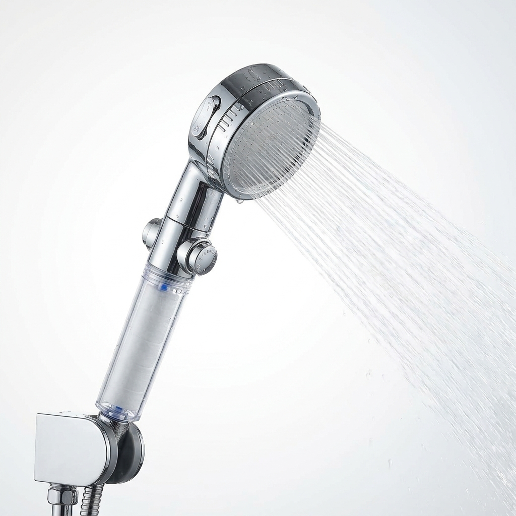 Filtered Supercharged Shower Head