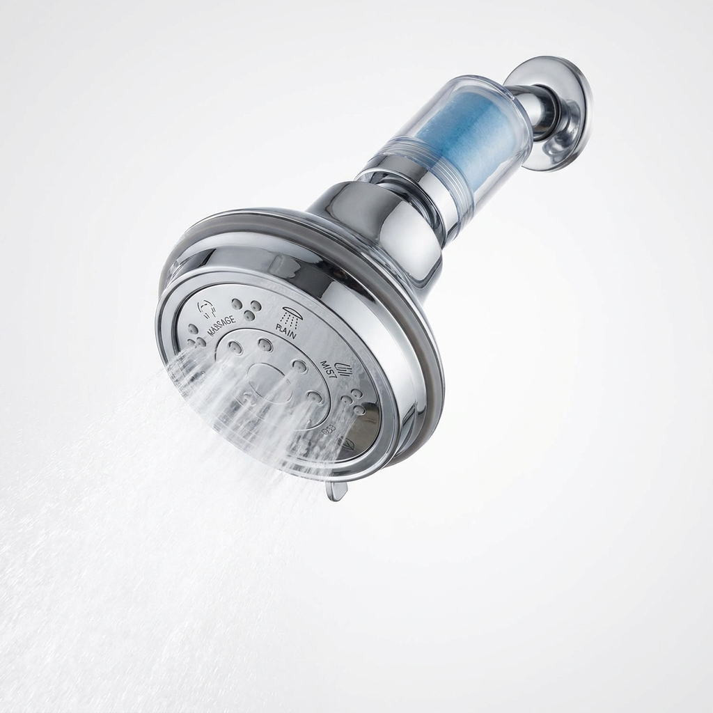 Filtered Supercharged Shower Head