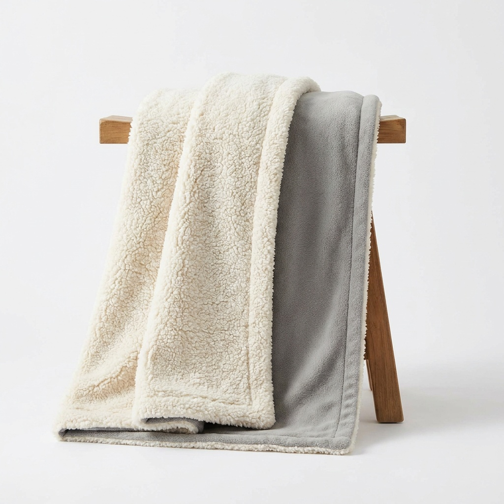 5 lb Reversible Twin Sherpa Blanket