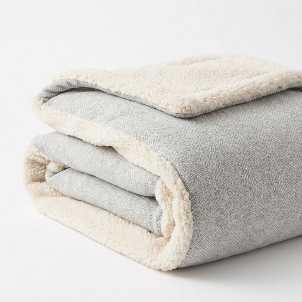5 lb Reversible Twin Sherpa Blanket