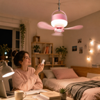 Remote-Control Outdoor LED Ceiling Fan with Light in use – WESTMERE lifestyle photo