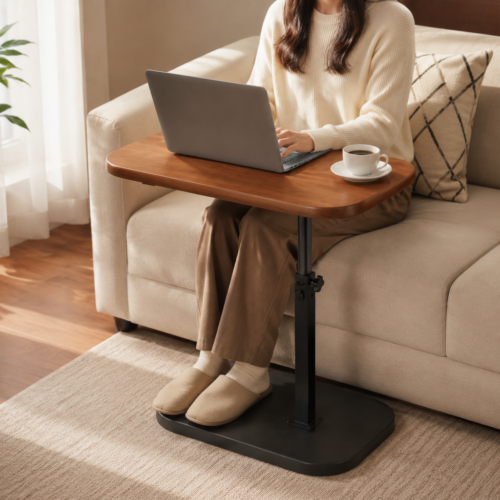 Waterproof Adjustable Accent Side Table in use – WESTMERE lifestyle photo