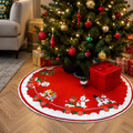 VIKAMA Christmas Tree Skirt, Festive Decoration, Polyester Material, Suitable For Home And Party Use, Christmas Decoration shown in a realistic lifestyle setting
