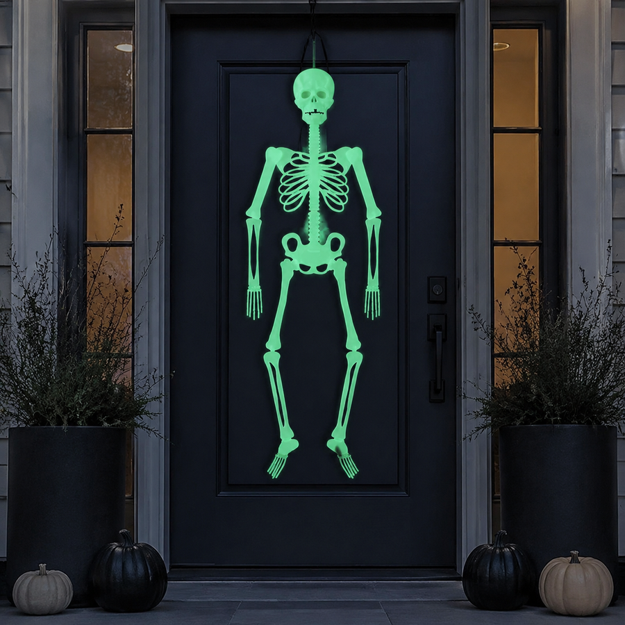 Glow-in-the-Dark Hanging Skeleton