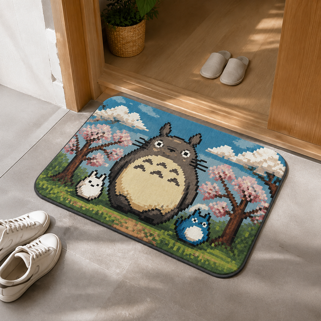Westmere lifestyle floor mat in a styled entryway