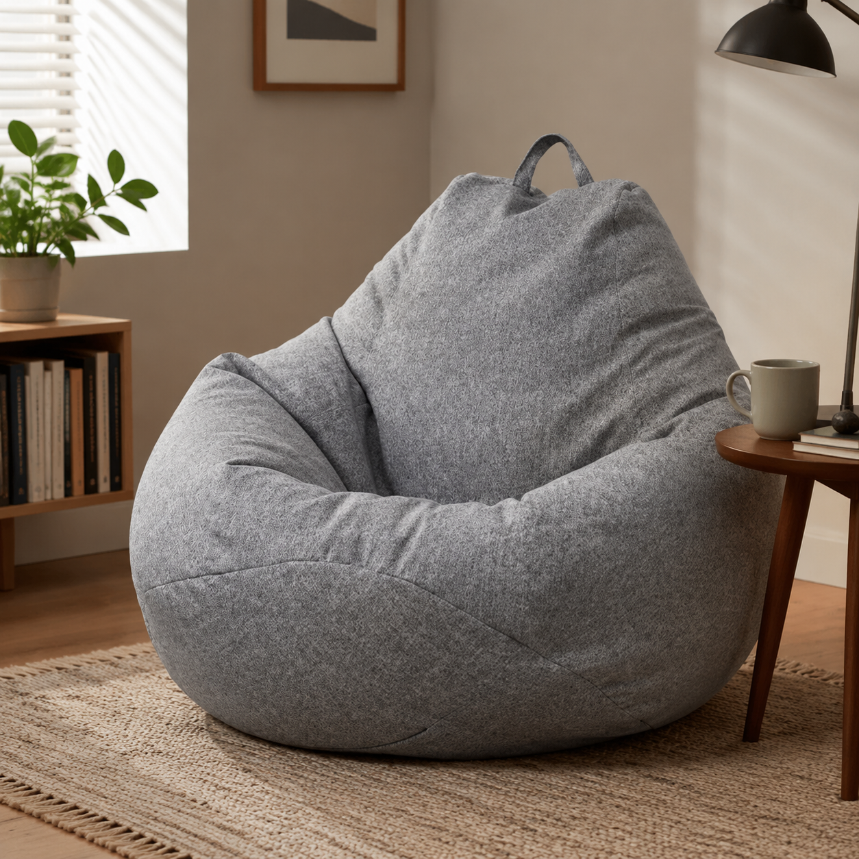 Westmere bean bag chair in a modern living room